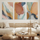 Boho Wall Art Canvas Print Set, Watercolor Boho Wall Art