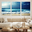 Majestic Ocean Wave Wall Art Canvas | 3 Panel Large Seascape by MyGreatCanvas | Canvas Wall Art Prints | Photo Prints & Wall Decor