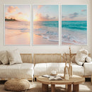 Beach Wall Art - Stunning Ocean Sunset Canvas Print with