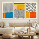 Canvas Print Wall Art Abstract Illustrs Art Boho, Framed