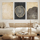 Tree Rings Canvas Wall Art Print – Minimalist Natural