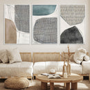 Canvas Print Wall Art Abstract Art Boho, Framed Boho Decor