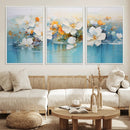 Abstract Flower Wall Art Canvas Print
