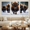 Buffalo Wall Art Canvas Print, American Bison Herd Wall Art by MyGreatCanvas | Canvas Wall Art Prints | Photo Prints & Wall Decor