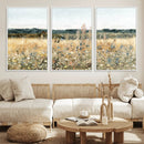Wildflower Field Wall Art Canvas | Nature-Inspired Landscape