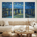 Vincent van Gogh Starry Night over the Rhone Abstract Wall