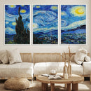 Vincent Van Gogh The Starry Night Abstract Wall Art Canvas