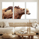 Mother and Baby Bear Canvas Wall Art - Adorable Wildlife by MyGreatCanvas | Canvas Wall Art Prints | Photo Prints & Wall Decor