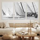 Yacht Sailboat Regatta Canvas Wall Art Canvas Print