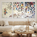 Banksy Wall Art - Banksy Girl Butterfly Graffiti Wall Art