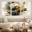 Lotus Flower Watercolor Canvas Print – A Symbol of Serenity by MyGreatCanvas | Canvas Wall Art Prints | Photo Prints & Wall Decor