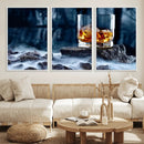 Whiskey Ice Wall Art Canvas Print by MyGreatCanvas | Canvas Wall Art Prints | Photo Prints & Wall Decor
