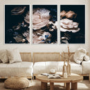Pink Peonies Flowers Large Canvas Art Print