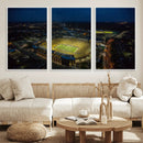 Michigan Stadium Night Game Wall Art – Sports Arena Aerial by MyGreatCanvas | Canvas Wall Art Prints | Photo Prints & Wall Decor