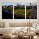Chicago Cubs Baseball Team Print - Wrigley Field Stadium