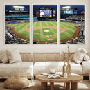 Citi Field Wall Art Print | 3-Panel New York Mets Baseball
