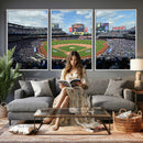 New York Mets Baseball Team Print - Citi Field Stadium Wall