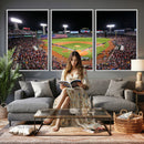 Fenway Park Wall Art Canvas Print | Large Baseball Stadium