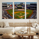 Yankee Stadium New York Wall Art Print | 3-Panel Canvas