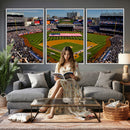 Yankee Stadium New York Wall Art Print | 3-Panel Canvas