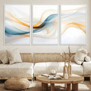 Decorative Turquoise Abstract Wave Wall Art Canvas Print by MyGreatCanvas | Canvas Wall Art Prints | Photo Prints & Wall Decor