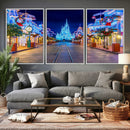 Disney Wall Art | Castle Large Wall Art Disney Magic Kingdom