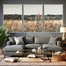 Rustic Field Landscape Wall Art Print, Giclee Canvas Wall
