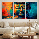 Colorful Buddha Wall Art – Framed Abstract Portrait Canvas by MyGreatCanvas | Canvas Wall Art Prints | Photo Prints & Wall Decor