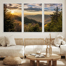 Sunrise Over the Smoky Mountains Canvas Wall Art –