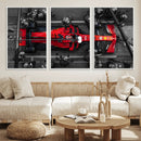 Ferrari Pit Stop Canvas Wall Art – Precision and Speed