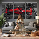 Ferrari Pit Stop Canvas Wall Art – Precision and Speed