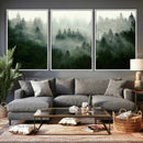 Foggy Forest Wall Art – Tranquil Green Woodland Canvas by MyGreatCanvas | Canvas Wall Art Prints | Photo Prints & Wall Decor