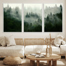 Misty Forest Wall Art – Tranquil Green Woodland Canvas by MyGreatCanvas | Canvas Wall Art Prints | Photo Prints & Wall Decor
