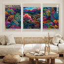 Framed Japanese 1986 Wall Art Print, Yayoi Kusama 1986 Wall