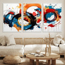Abstract Wall Art, Rings Wall Art Canvas Print