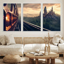 Harry Castle Wall Art Canvas Print, Wizard School Wall Art