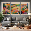 Yayoi Kusama Japanese Art Canvas Print, Abstract Art, Large