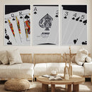 Poker Wall Art - Playing Cards Canvas Wall Art Print - Ace by MyGreatCanvas | Canvas Wall Art Prints | Photo Prints & Wall Decor