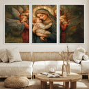 Mary Jesus Canvas Wall Art Print - Madonna and Child with