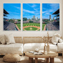 Wrigley Field Chicago Cubs Panoramic Art Multi-Piece Canvas