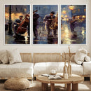 Afro Abstract Jazz Music Wall Art Canvas Print – Colorful