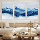 Blue Mountains Wall Art – Framed Snowy Range Canvas Artwork, by MyGreatCanvas | Canvas Wall Art Prints | Photo Prints & Wall Decor