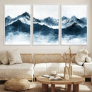 Snowy Peaks Wall Art – Framed Misty Mountain Canvas Artwork by MyGreatCanvas | Canvas Wall Art Prints | Photo Prints & Wall Decor