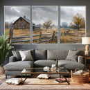 Rustic Autumn Farmhouse Wall Art Canvas Print – Serene