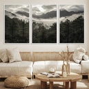 Moody Forest Wall Art – Framed Mountain Fog Canvas Artwork, by MyGreatCanvas | Canvas Wall Art Prints | Photo Prints & Wall Decor