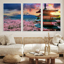 Mount Fuji Cherry Blossom Wall Art Canvas Print – Framed by MyGreatCanvas | Canvas Wall Art Prints | Photo Prints & Wall Decor