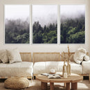 Misty Forest Wall Art Canvas Print, Serene Foggy Pines and by MyGreatCanvas | Canvas Wall Art Prints | Photo Prints & Wall Decor