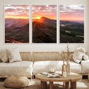 Mountain Sunrise Wall Art – Framed Alpine Ridge Canvas by MyGreatCanvas | Canvas Wall Art Prints | Photo Prints & Wall Decor