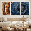 Framed Abstract Tree Ring Wall Art Print Natural Rustic Wood by MyGreatCanvas | Canvas Wall Art Prints | Photo Prints & Wall Decor