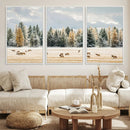 Elk Herd Wall Art – Framed Snowy Forest Canvas Artwork, by MyGreatCanvas | Canvas Wall Art Prints | Photo Prints & Wall Decor
